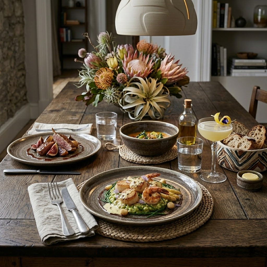 Annuo Coffee Kiln-Glazed Shallow Plate