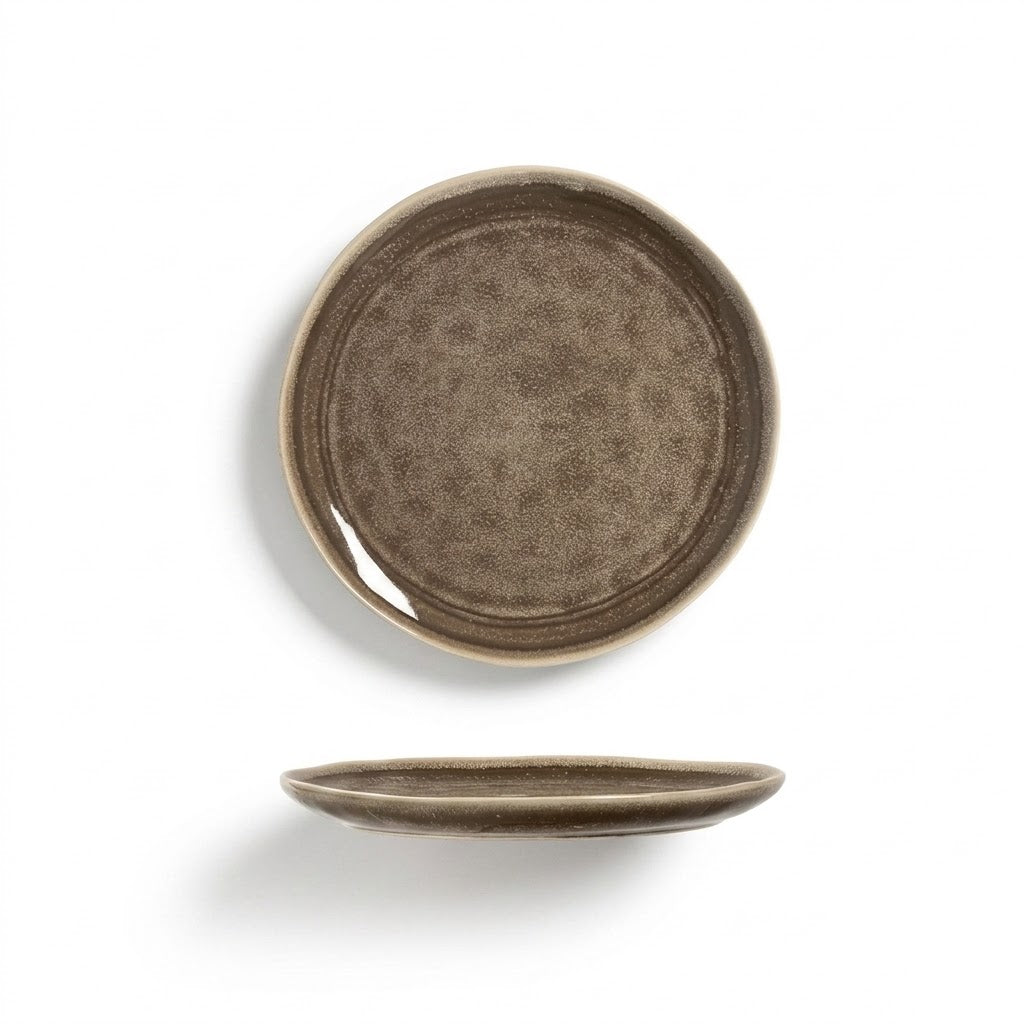 Annuo Coffee Kiln-Glazed Shallow Plate